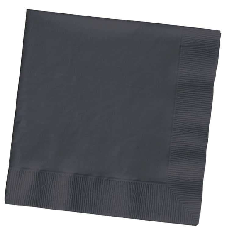 2-Ply Lunch Napkin, Black Velvet, 50 ct