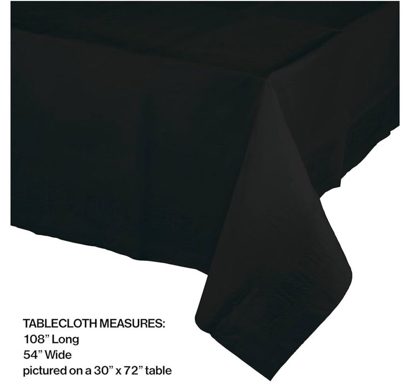 Table Cover, 54&quot; x 108&quot;, Black Velvet