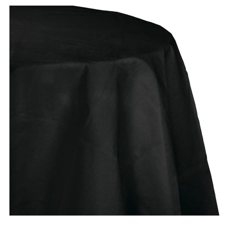 Table Cover, 82-Inch, Black Velvet