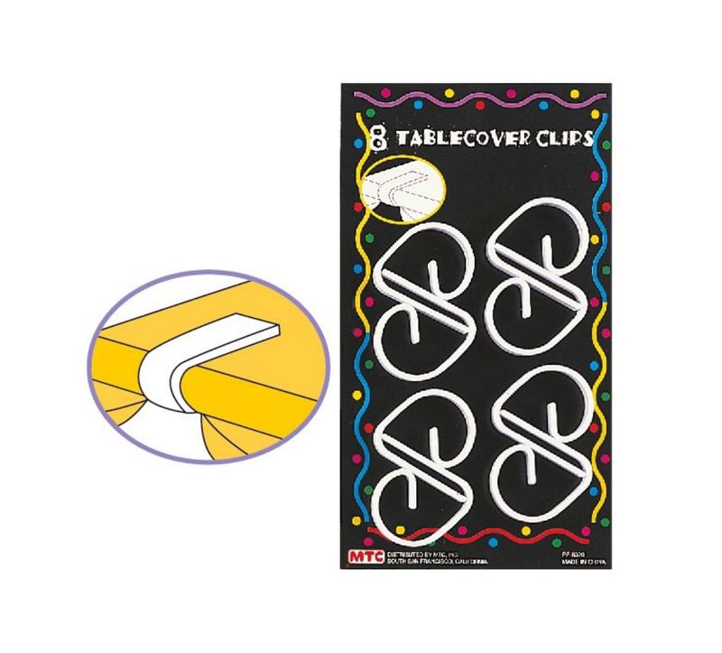 Tablecover Clips (White) 8ct