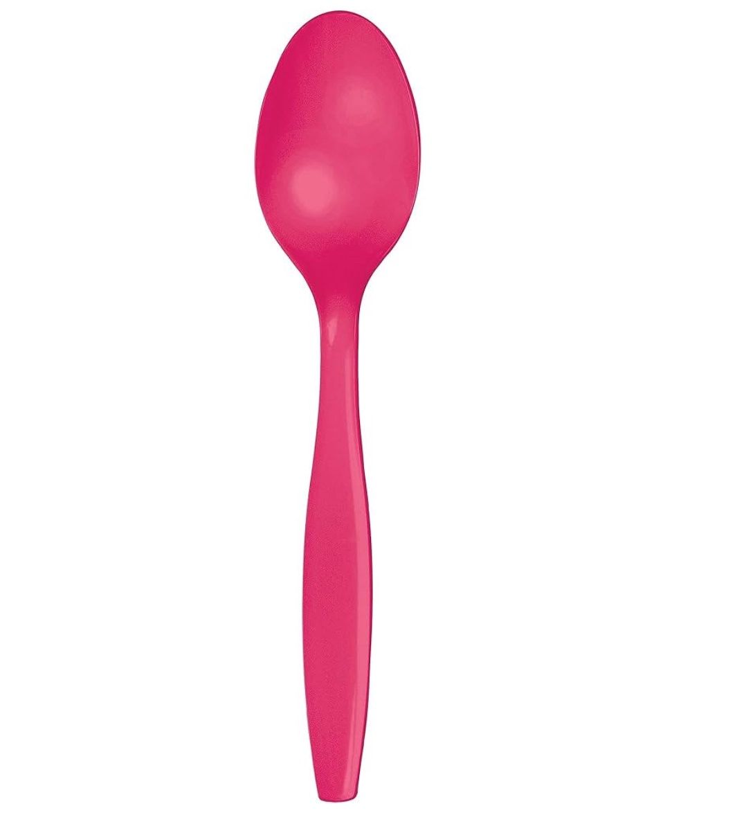 Creative Converting Premium PL Spoons, One size, Hot Magenta