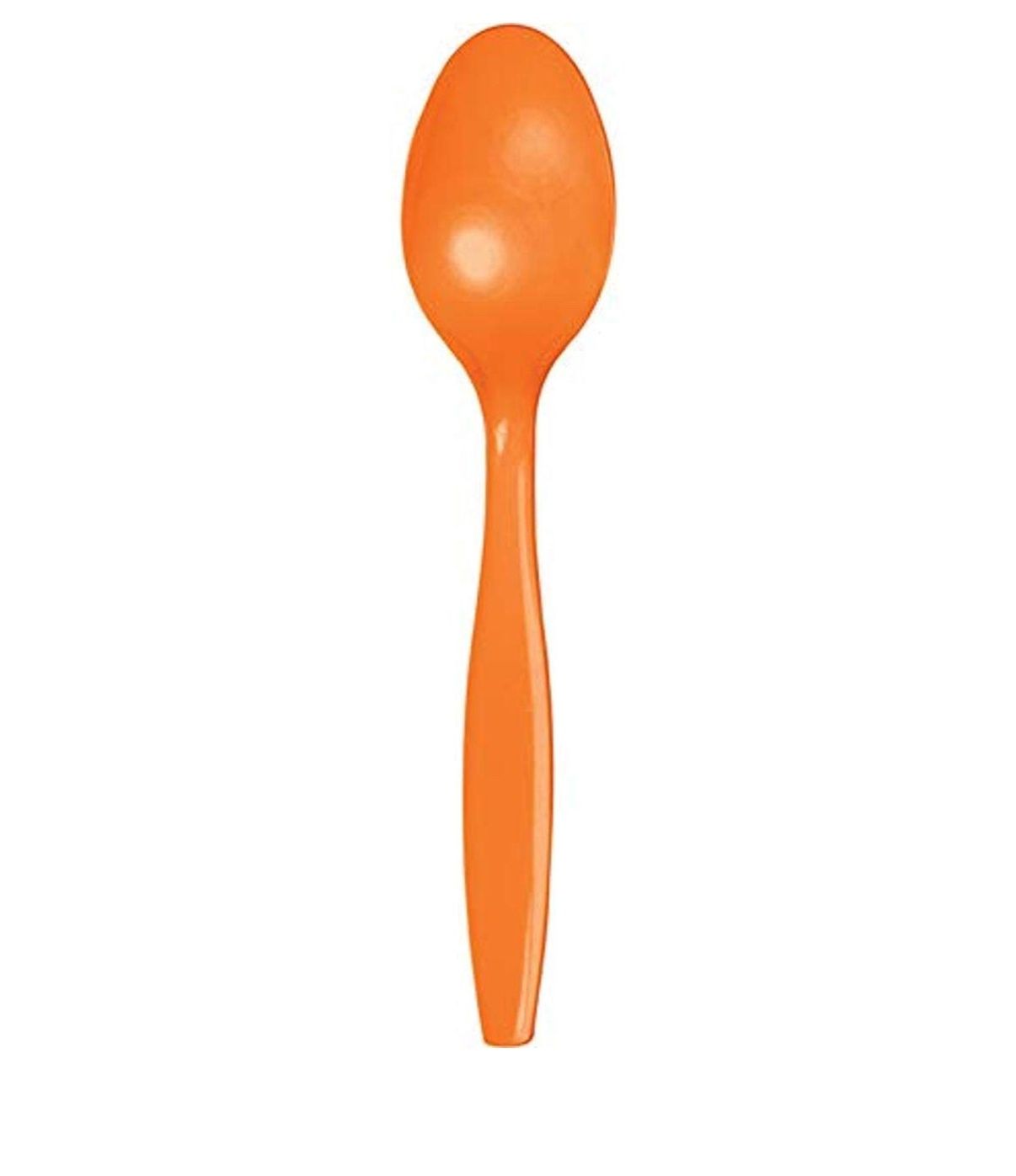 Creative Converting 10615 Sunkissed Orange Plastic Spoons, 24 pcs