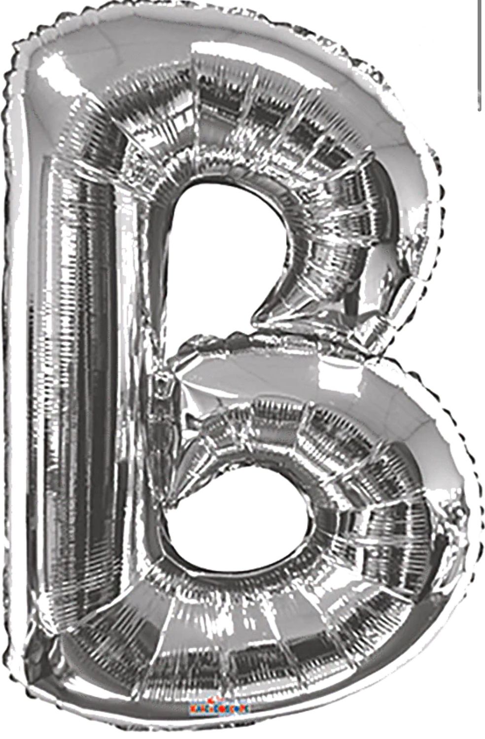 Silver Letter B 34″ Balloon