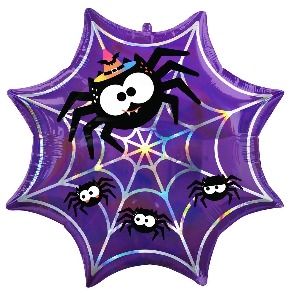 Iridescent Spider Web 22″ Halloween Balloon