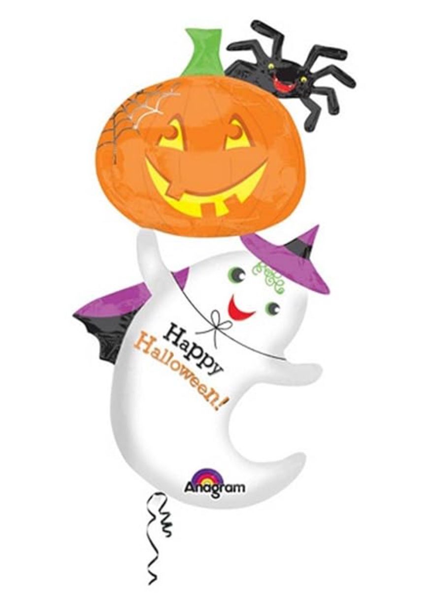 Balloon Supershape - Ghost &amp; Pumpkin