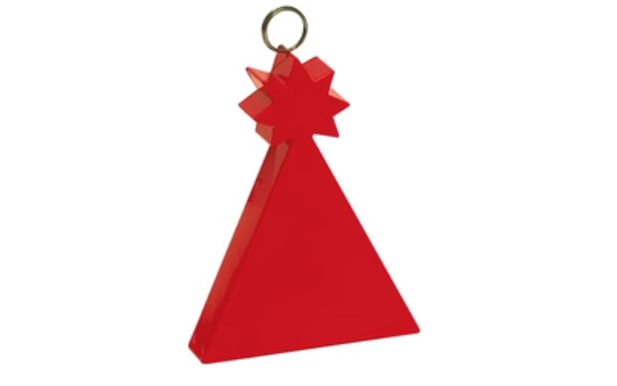2.8oz Red Party Hat Plastic Balloon Weight