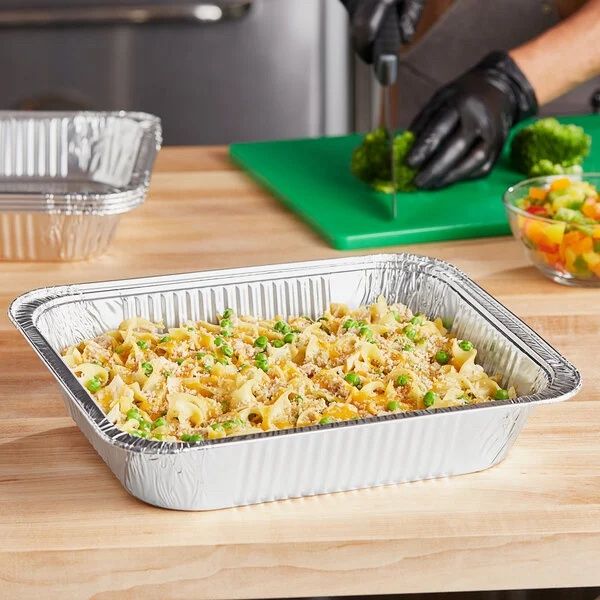 Choice Half Size Foil Steam Table Pan Deep 2 9/16&quot; Depth 