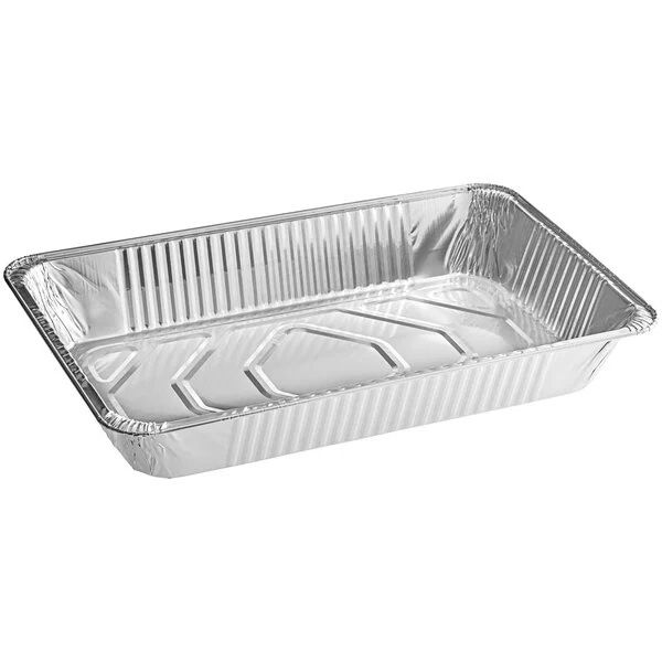Choice Full Size Foil Steam Table Pan Deep 3 3/8" Depth - Full Size Deep