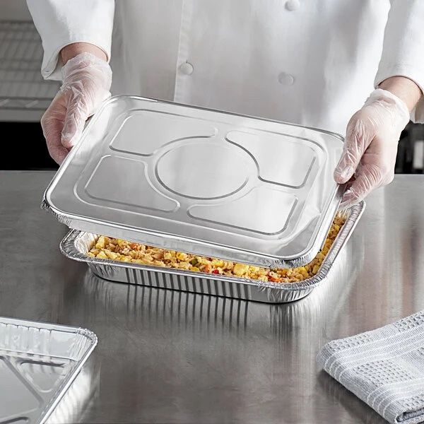 Choice Foil Steam Table Pan Lid - Half Size