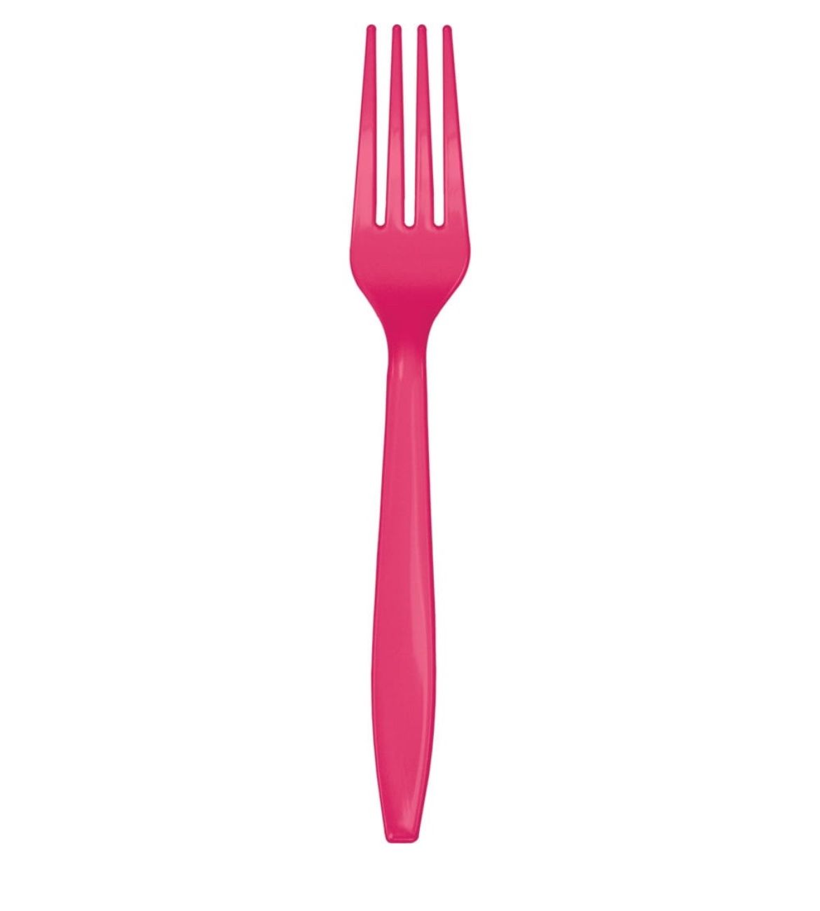 Hot Magenta Cutlery Forks 24CT