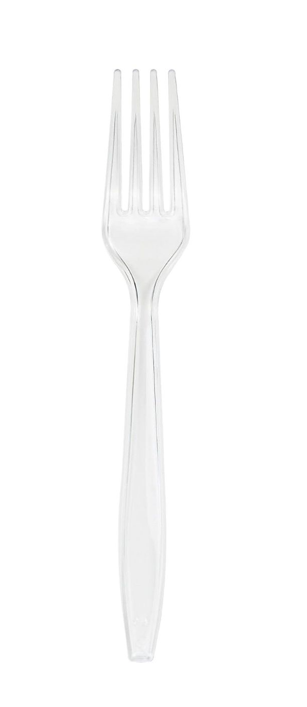 24 Count Plastic Forks, Clear