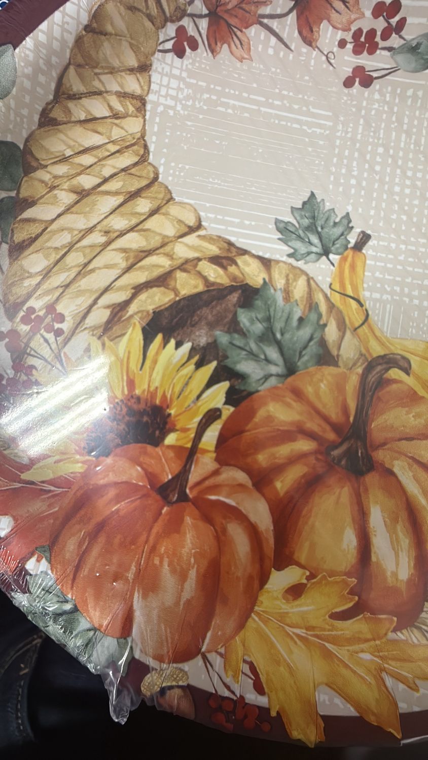 Fall Fest Dinner, 8.75&quot; (22.22cm) 12 cs/8 pkg