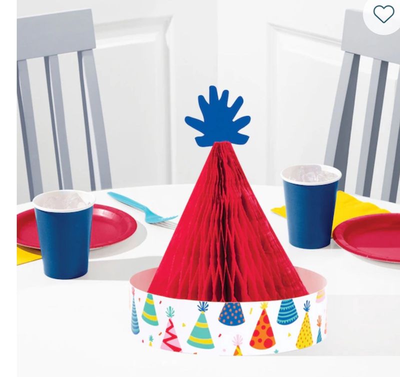 Hats Off Birthday Honeycomb Hat Centerpieces, 6PK