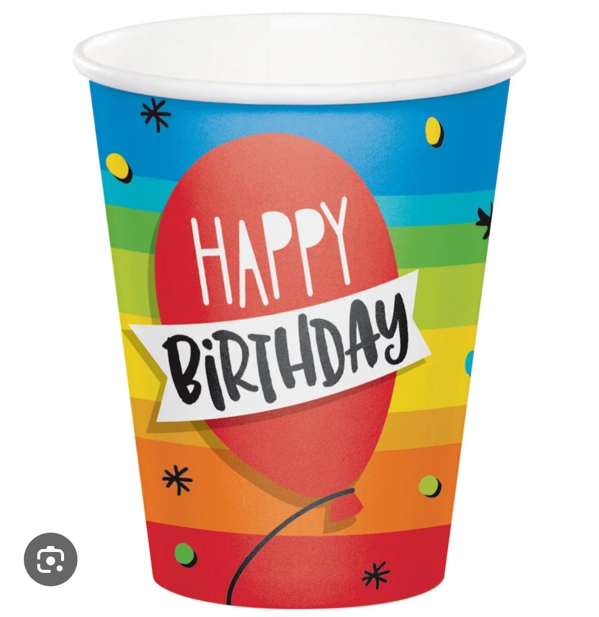 Hoppin&#39; Birthday Cake 9oz Paper Cups 8CT
