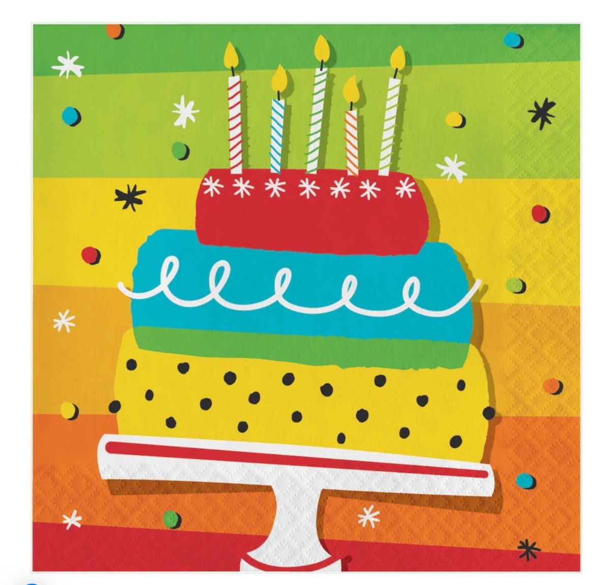 Hoppin&#39; Birthday Cake Lunch Napkins 16ct