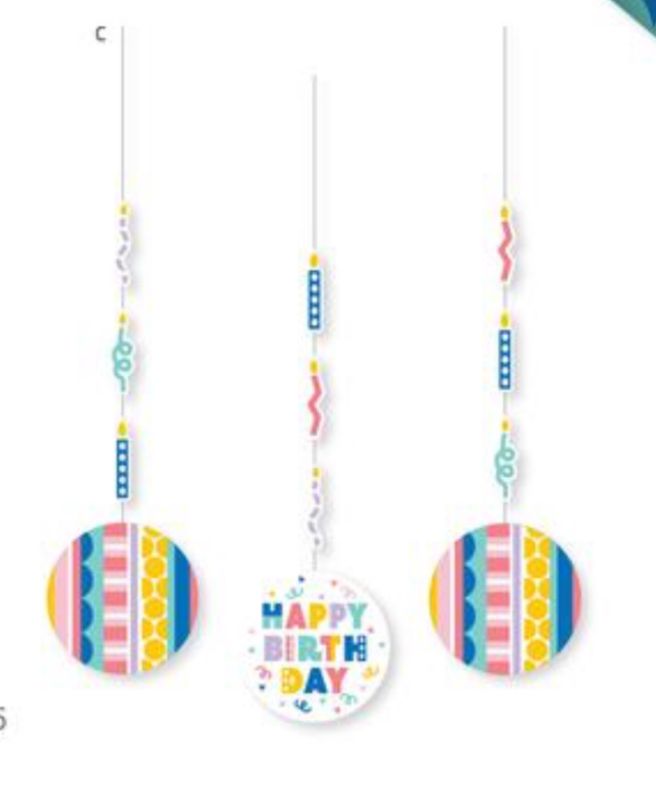 Party Paterns HANGING CUTOUTS