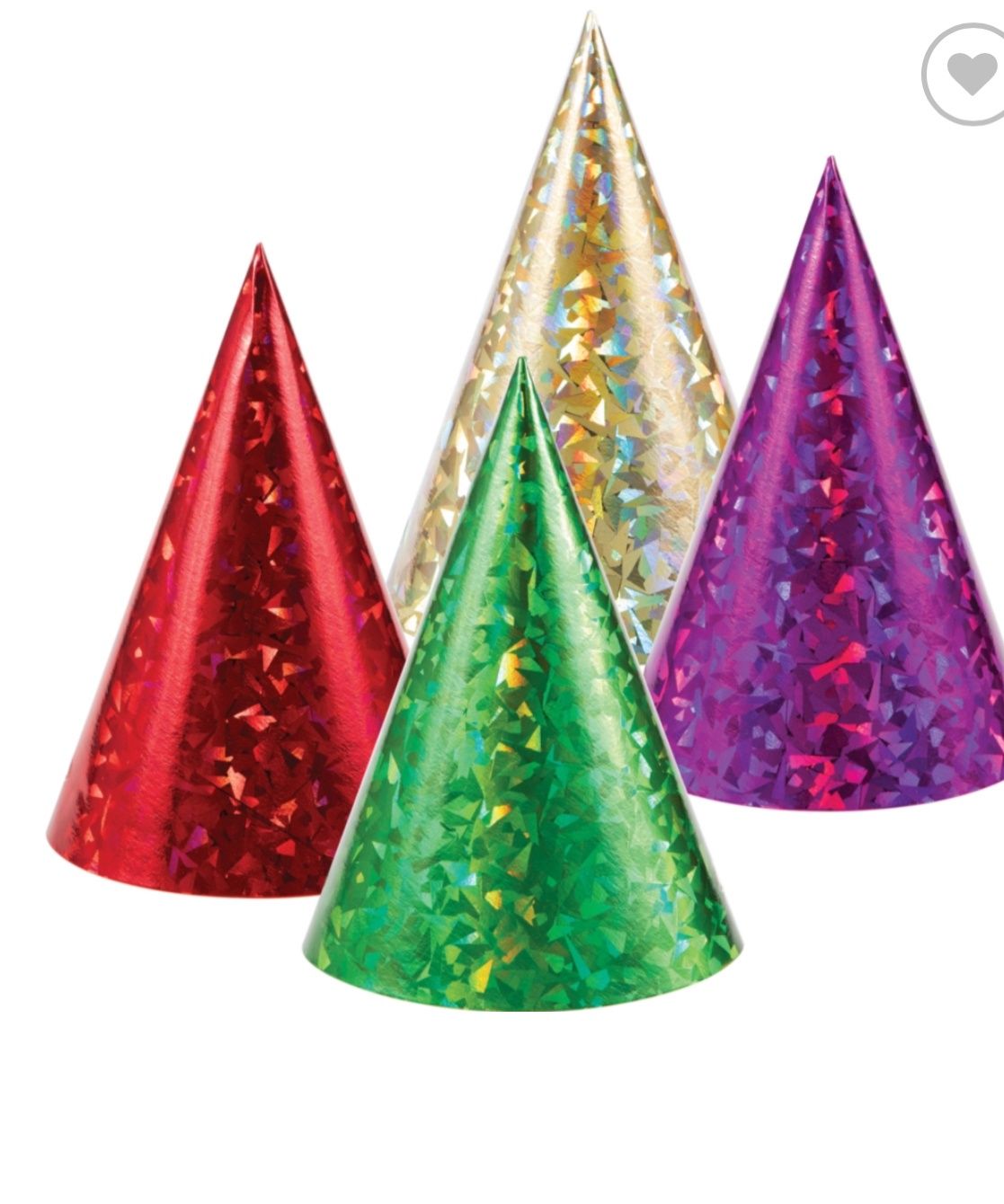 Prismatic Party Hats 8CT