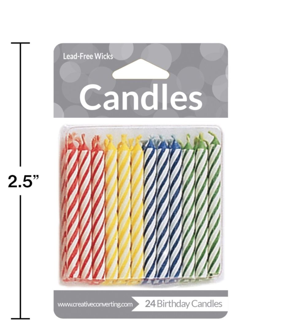 Creative Converting, Cake Candles, 5.96 cm, 24 pc.
