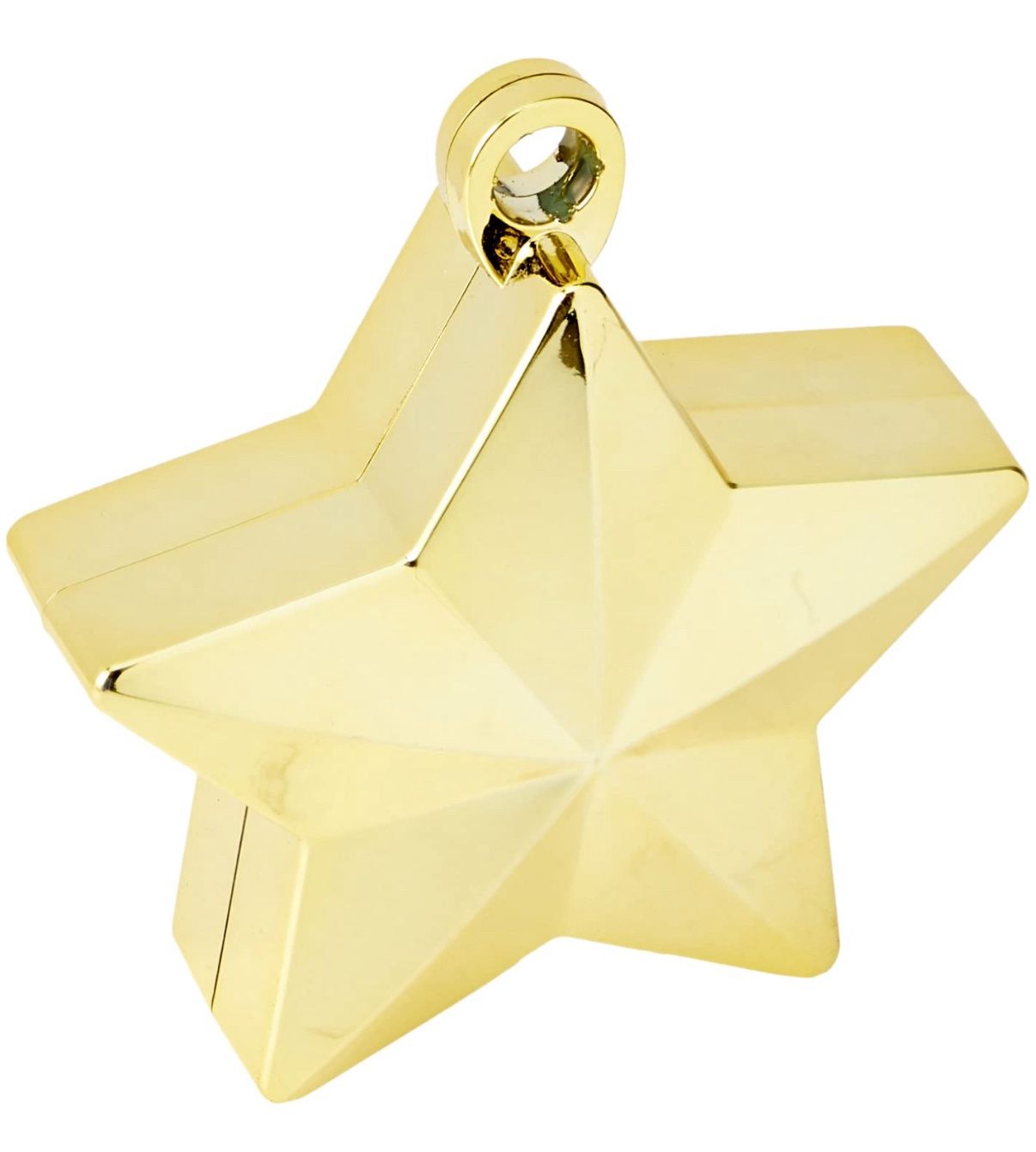 Gold Star Electroplated Balloon Weights (6 oz.) - Pack Of 1
