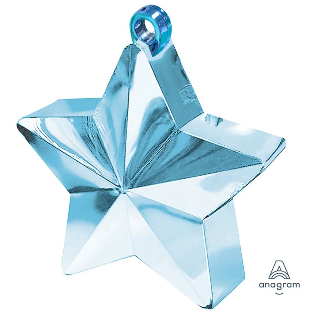 6 oz. BALLOON STAR WEIGHT - LIGHT BLUE