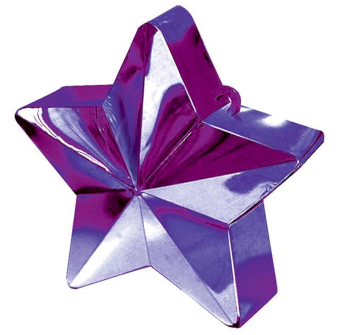 Purple Star Electroplated Balloon Weights (6 oz.) - Pack Of 1 - Perfect For Events &amp; Parties