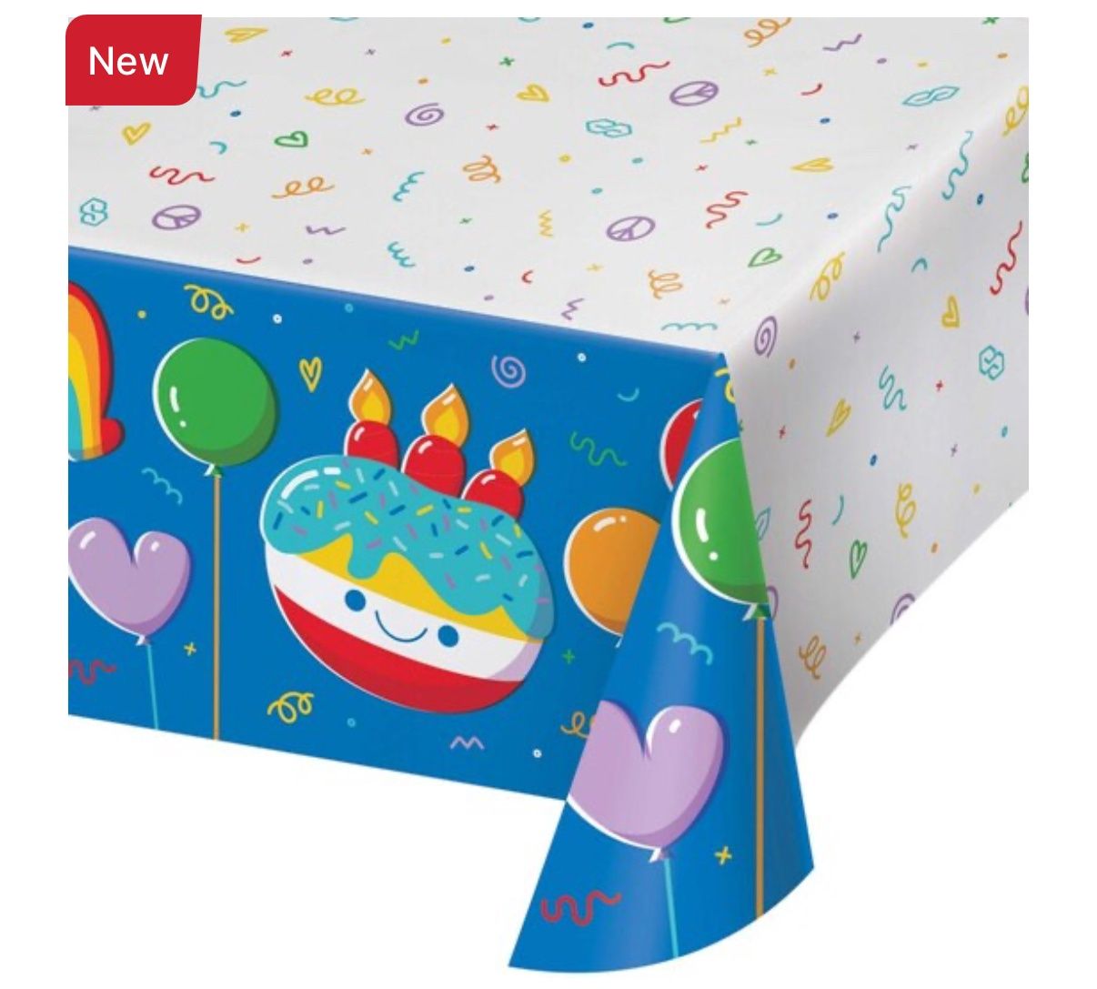 Bubbly Birthday Paper Tablecover, 54&quot;x96&quot; (1/Pkg)