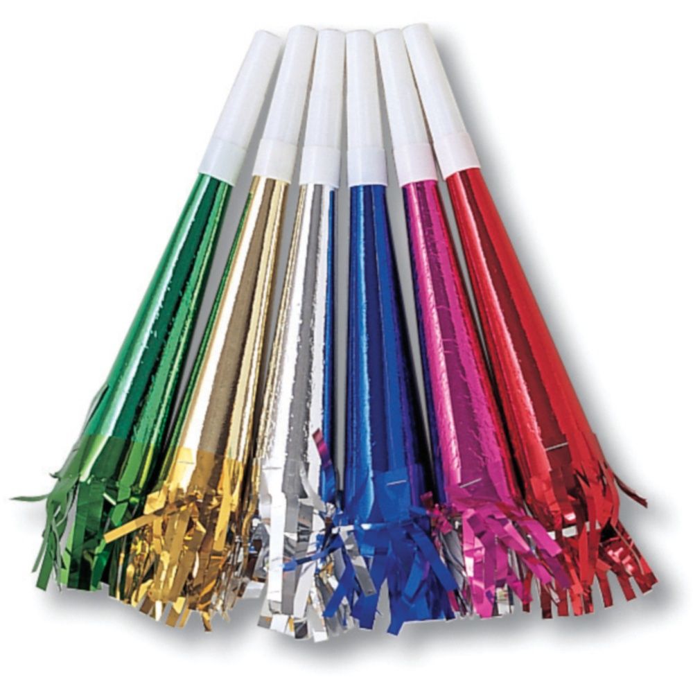 Fringed Party Horns 8CT