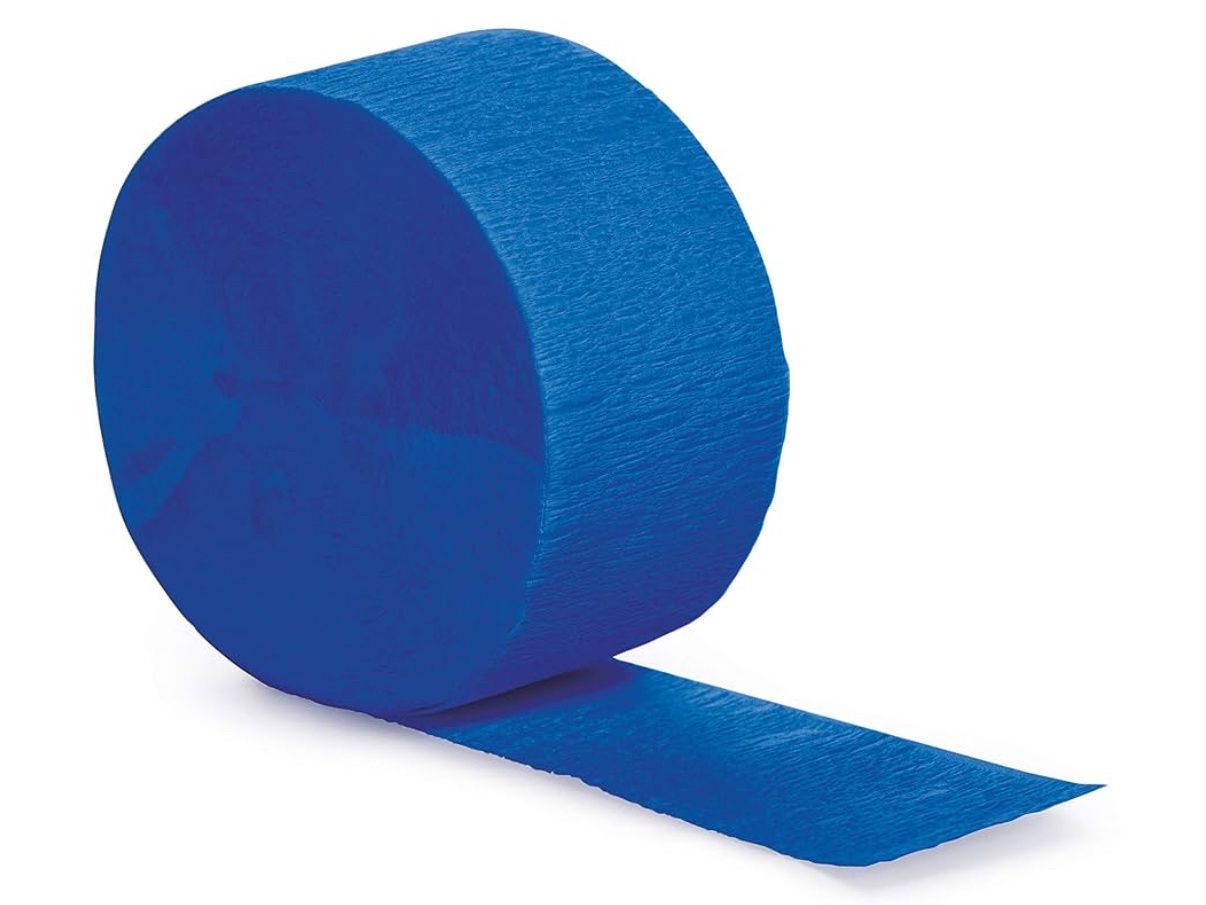 Creative Converting CREPE 81&#39; Streamer, Cobalt 