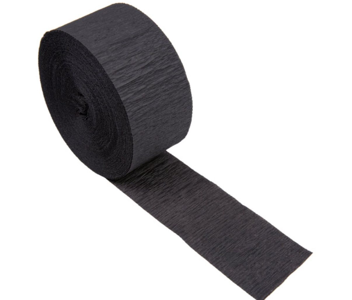 Creative Converting 078030 81&#39; Black Velvet Streamer Paper  1CT