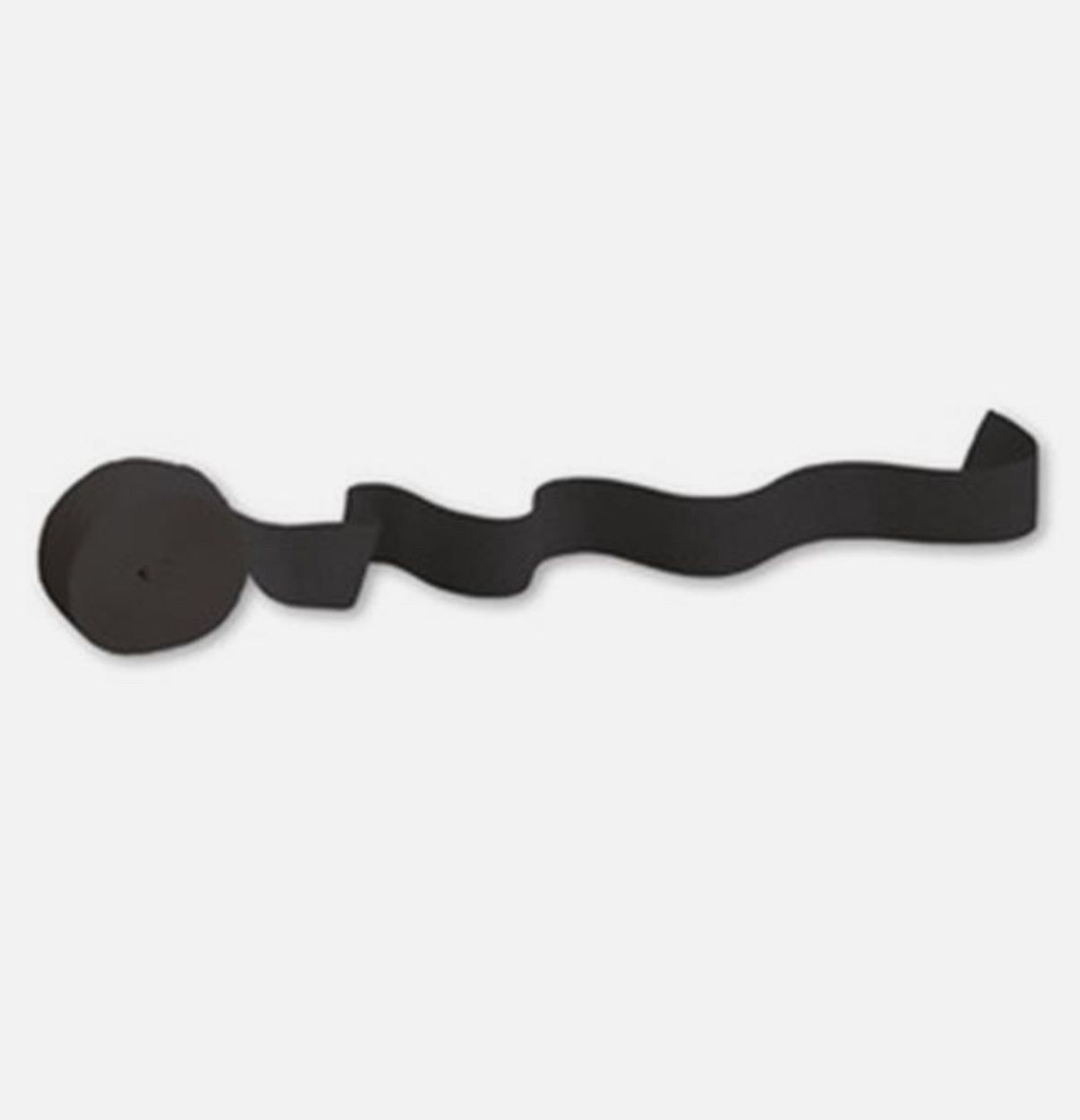 Creative Converting 078030 81' Black Velvet Streamer Paper  1CT