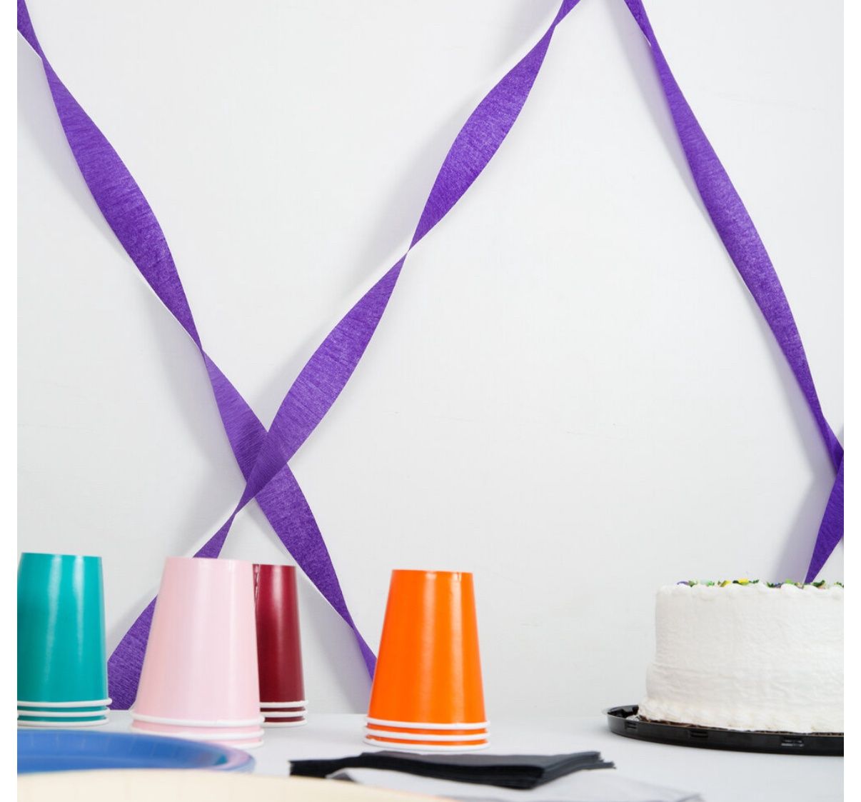 81' Purple Streamer Paper - 12