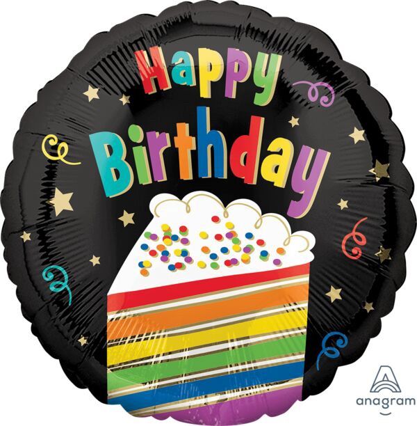 17&quot; HBD Rainbow Cake