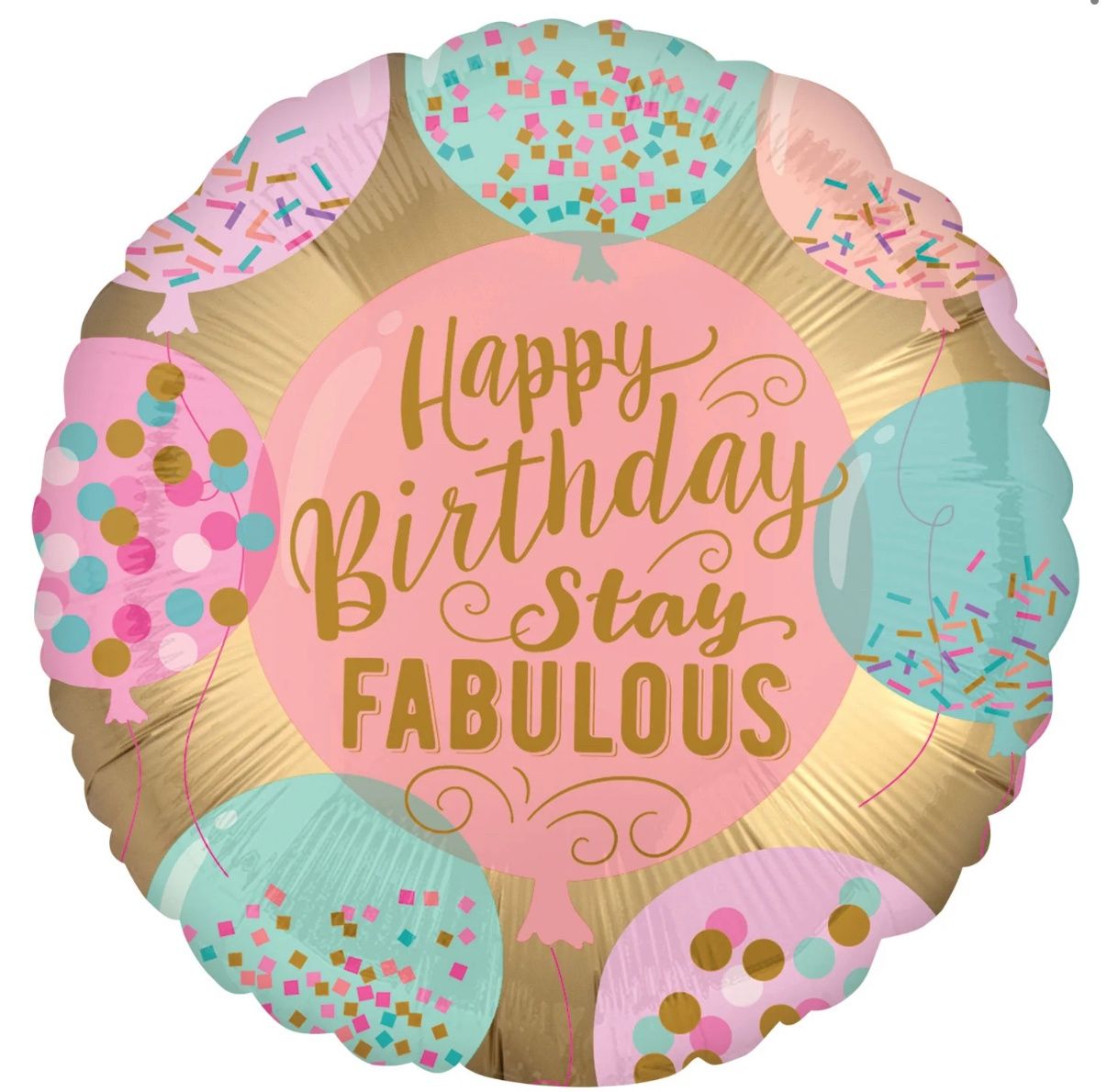 Happy Birthday Stay Fabulous 18″ Balloon