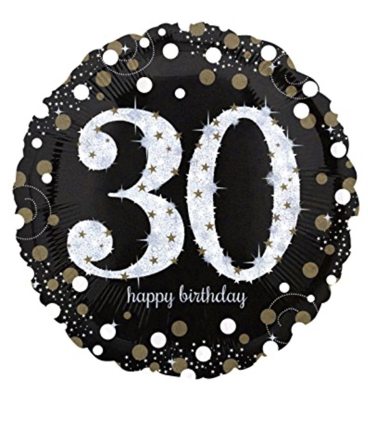 28&quot; Sparkling Birthday 30 Holographic