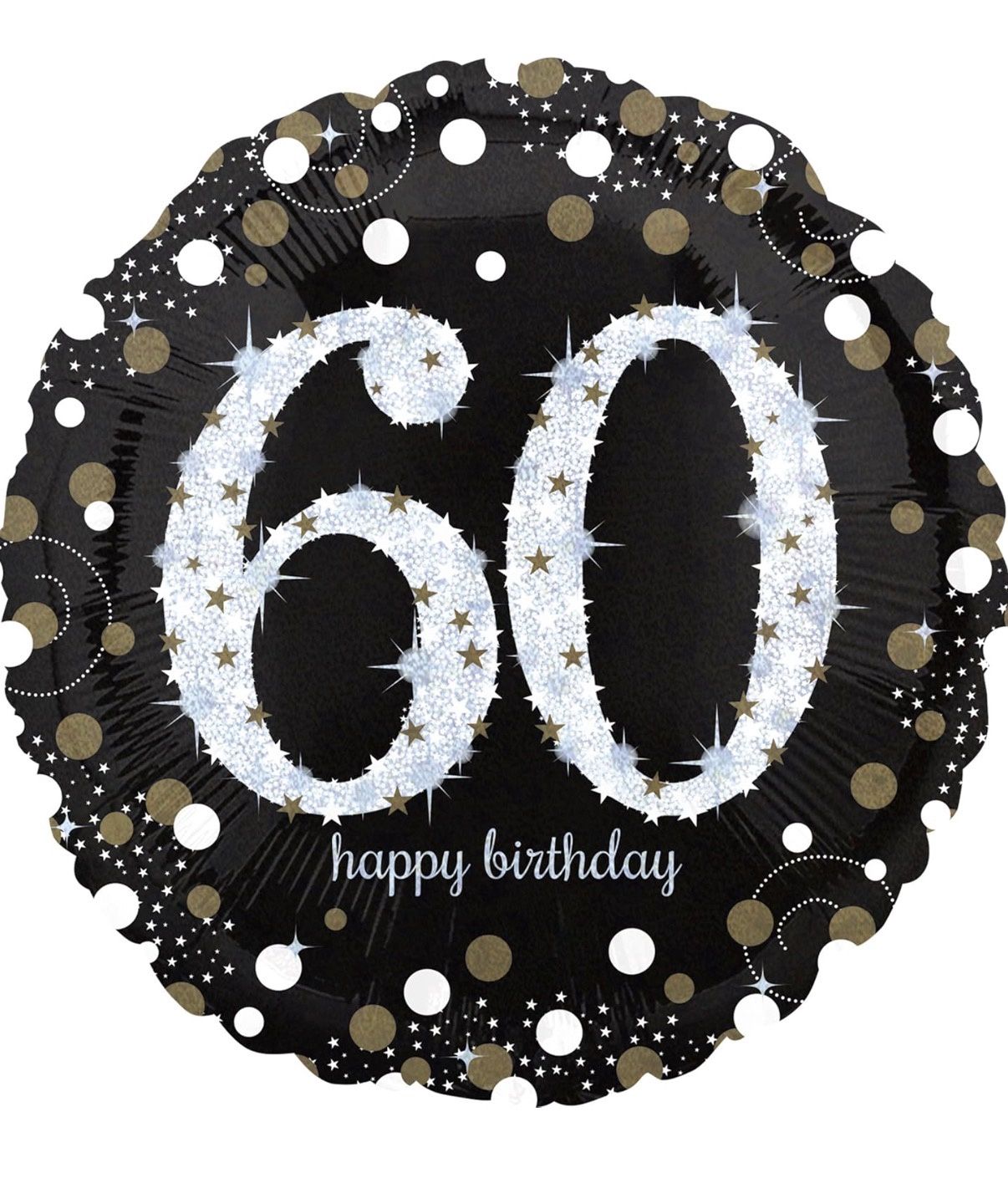 60th Sparkling Celebration jumbo foil balloon