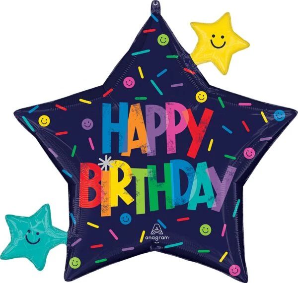Bold Happy Birthday 29″ Balloon