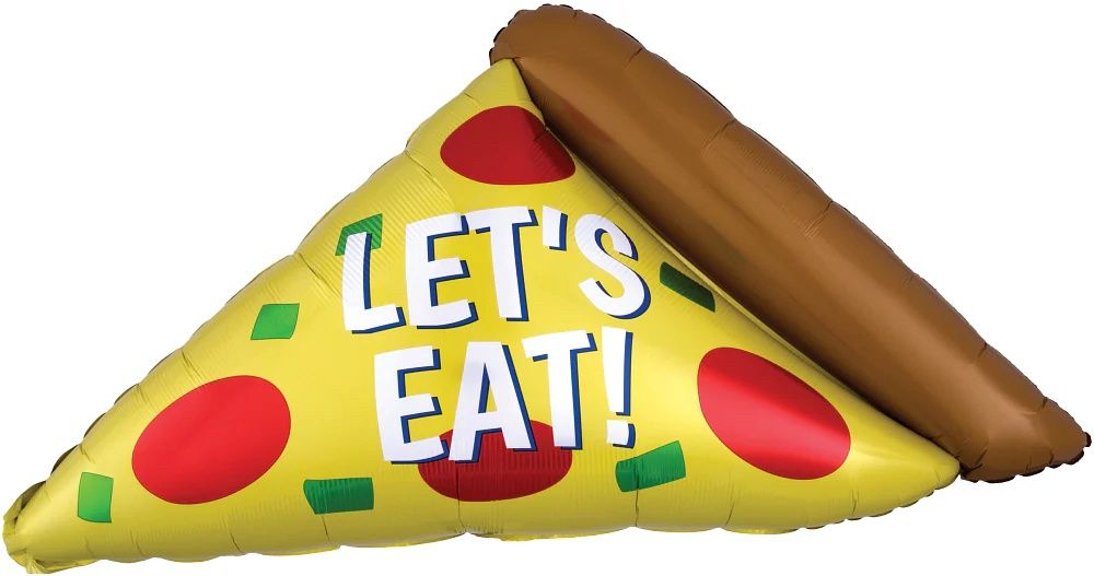 Let&#39;s Eat Pizza Slice 45″ Balloon