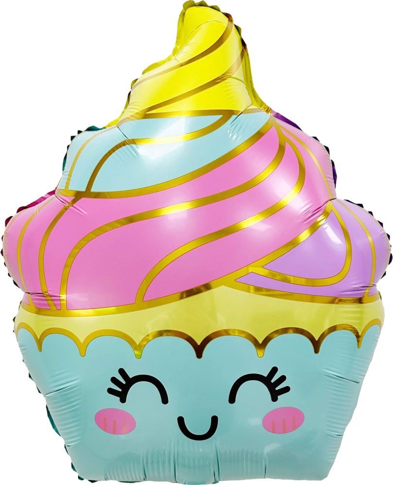 23&quot; Colorful Cute Cupcake Balloon