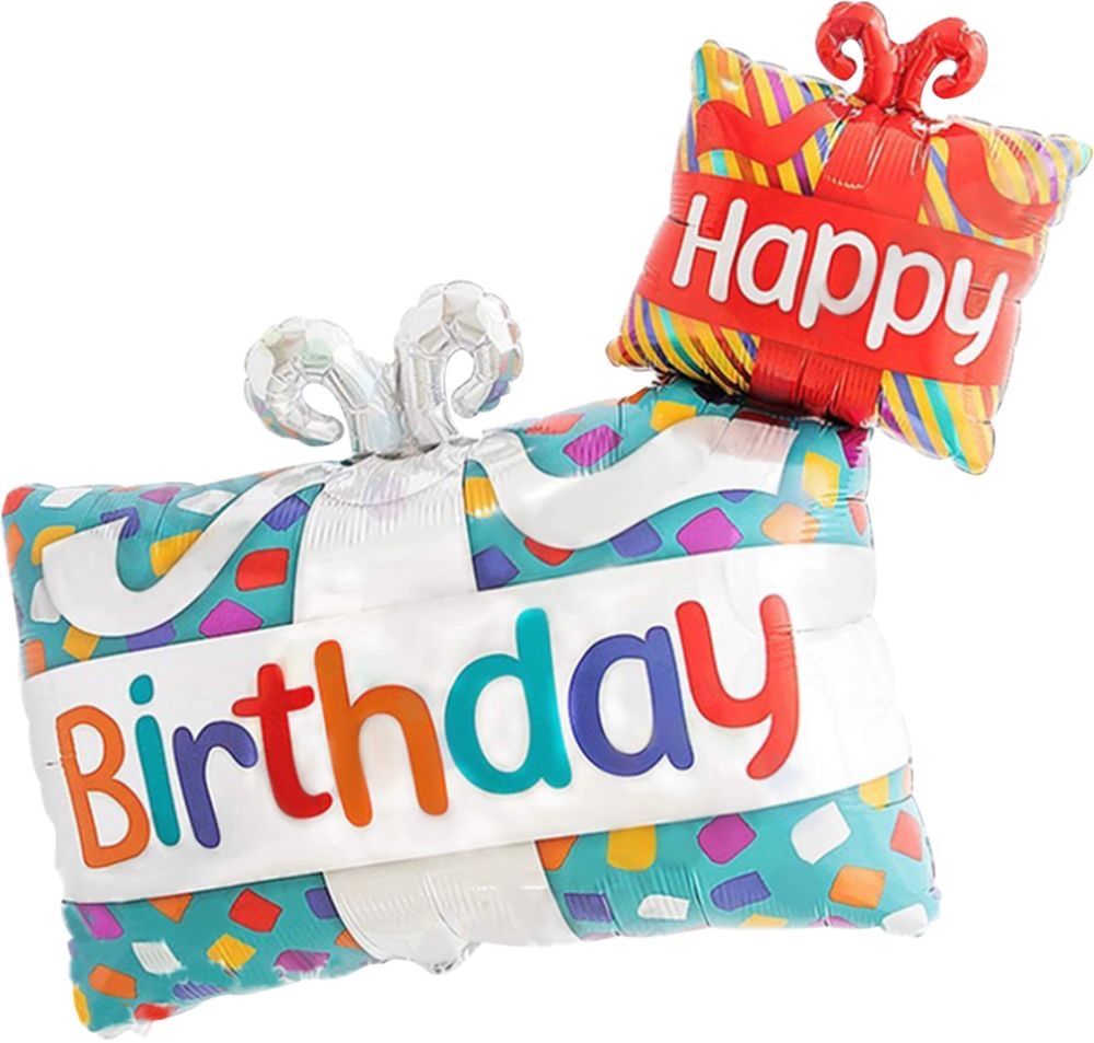 39" Happy Birthday Presents Balloon Balloon