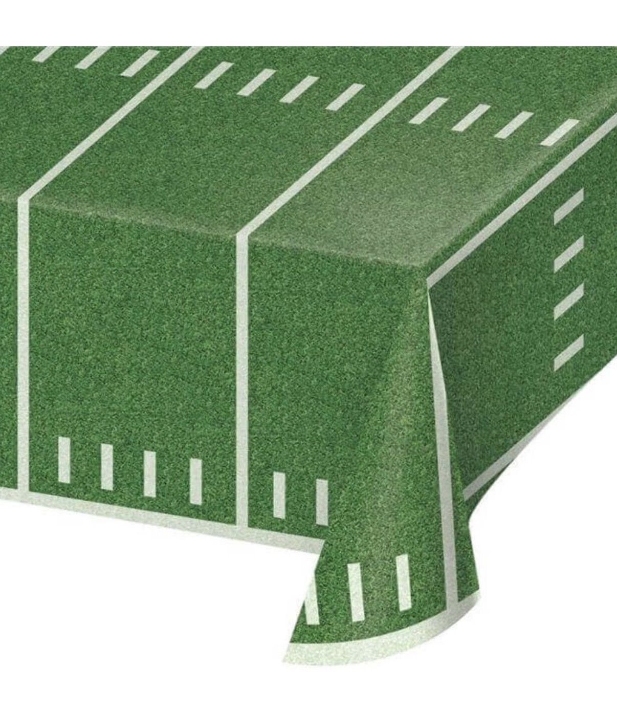 Football Field Print Plastic Tablecloth