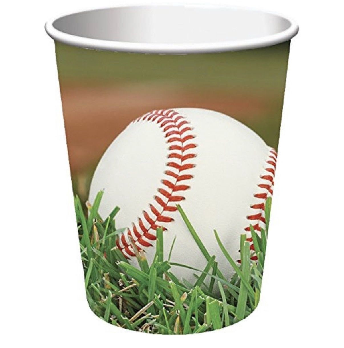 Creative Converting Sports Fanatic Baseball Hot/Cold Cups, 8 Count (Pack of 1), Multicolor