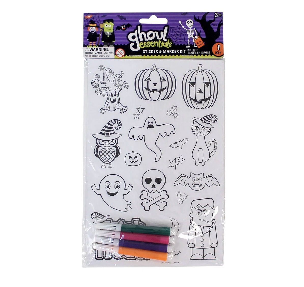 Halloween Stickers and Marker Kit (EACH)