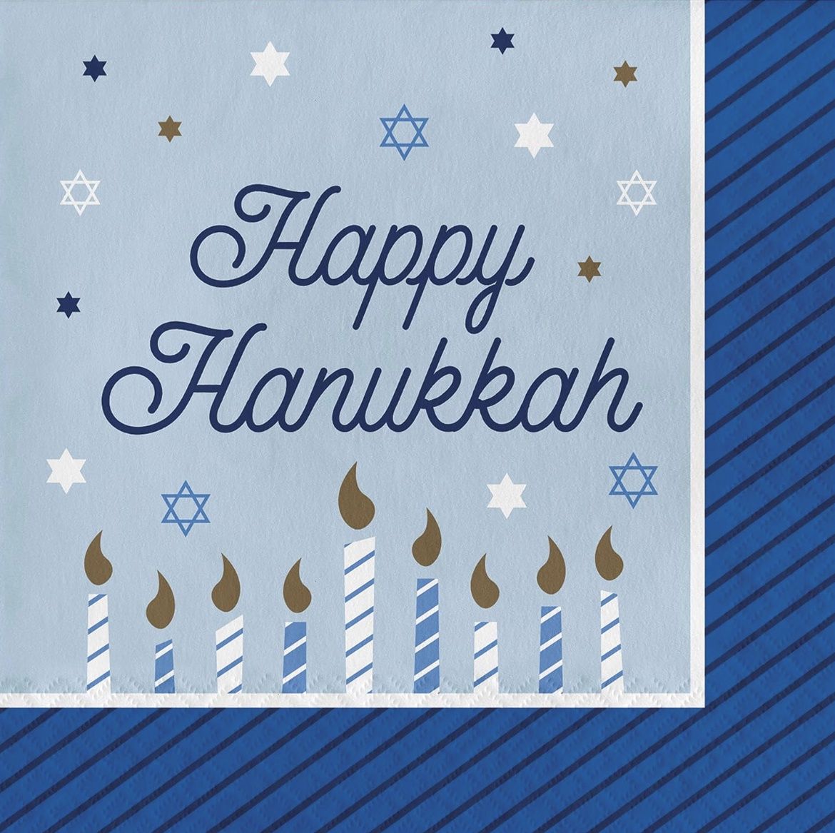 Converting Hanukkah Celebration Napkins, 6.5&quot;, Multi-color