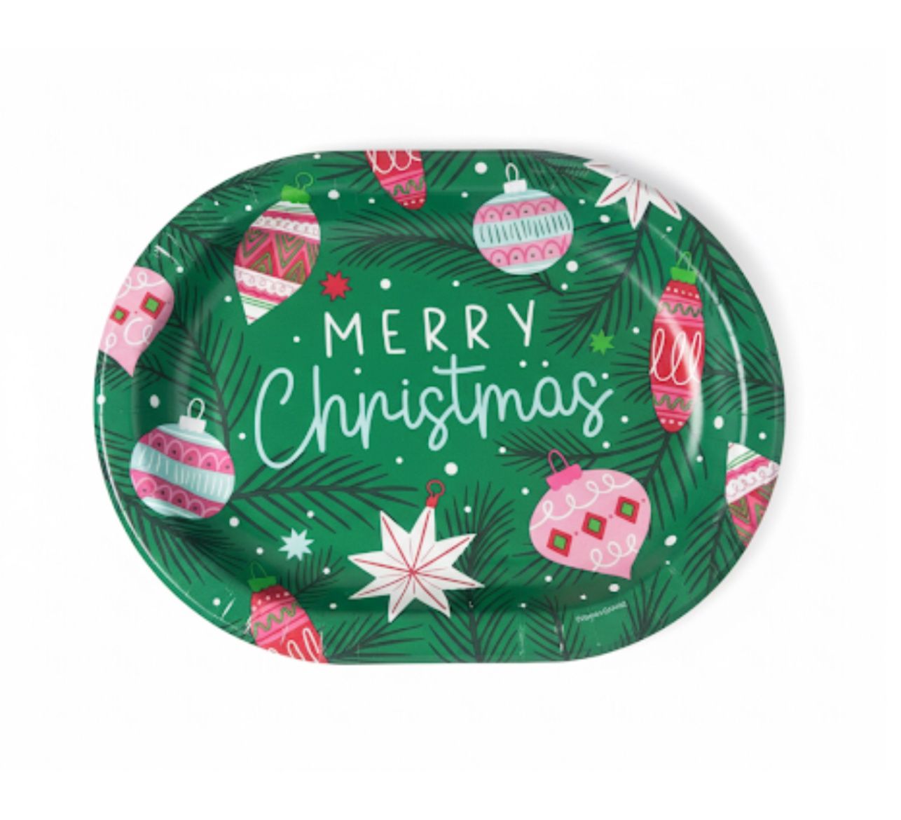 Holiday Frills Oval Dinner Plates 8ct