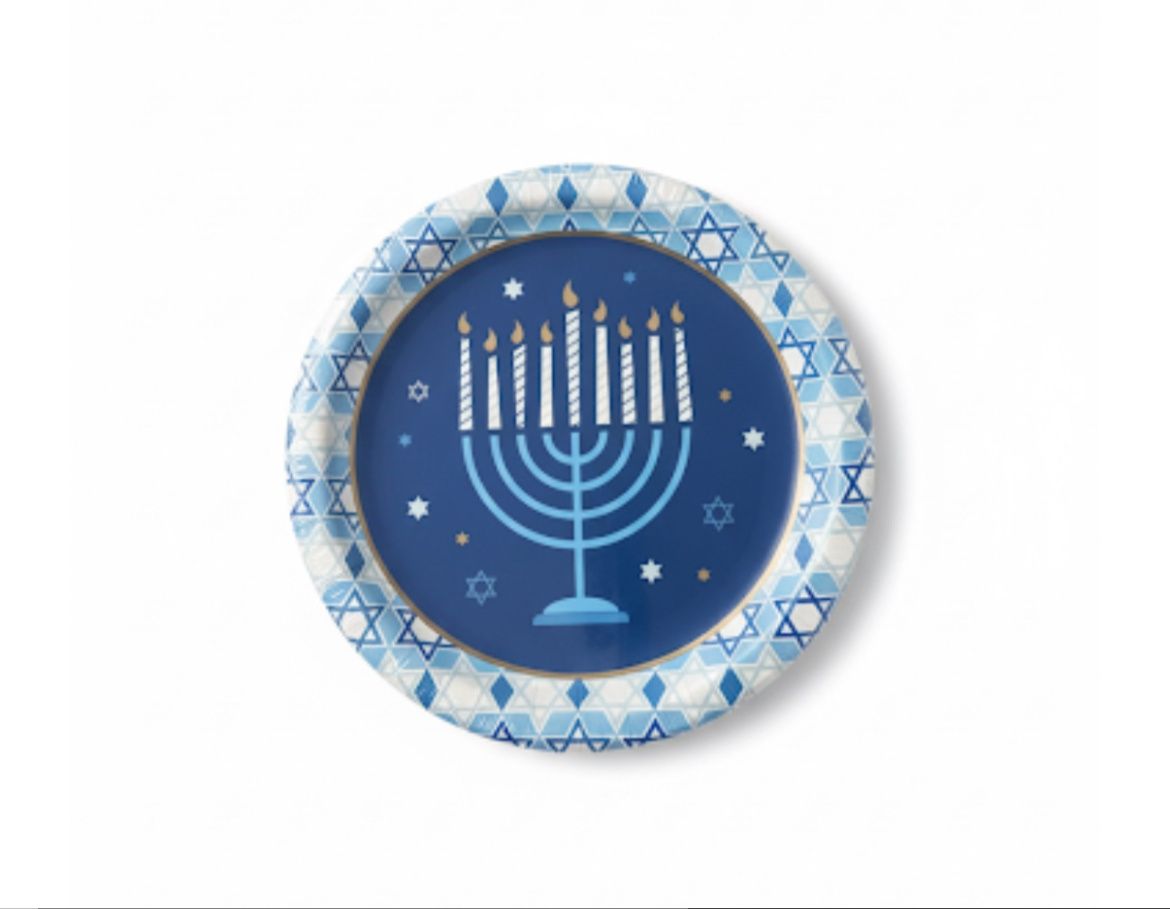 Hanukkah Celebration Lunch Plates 8ct 