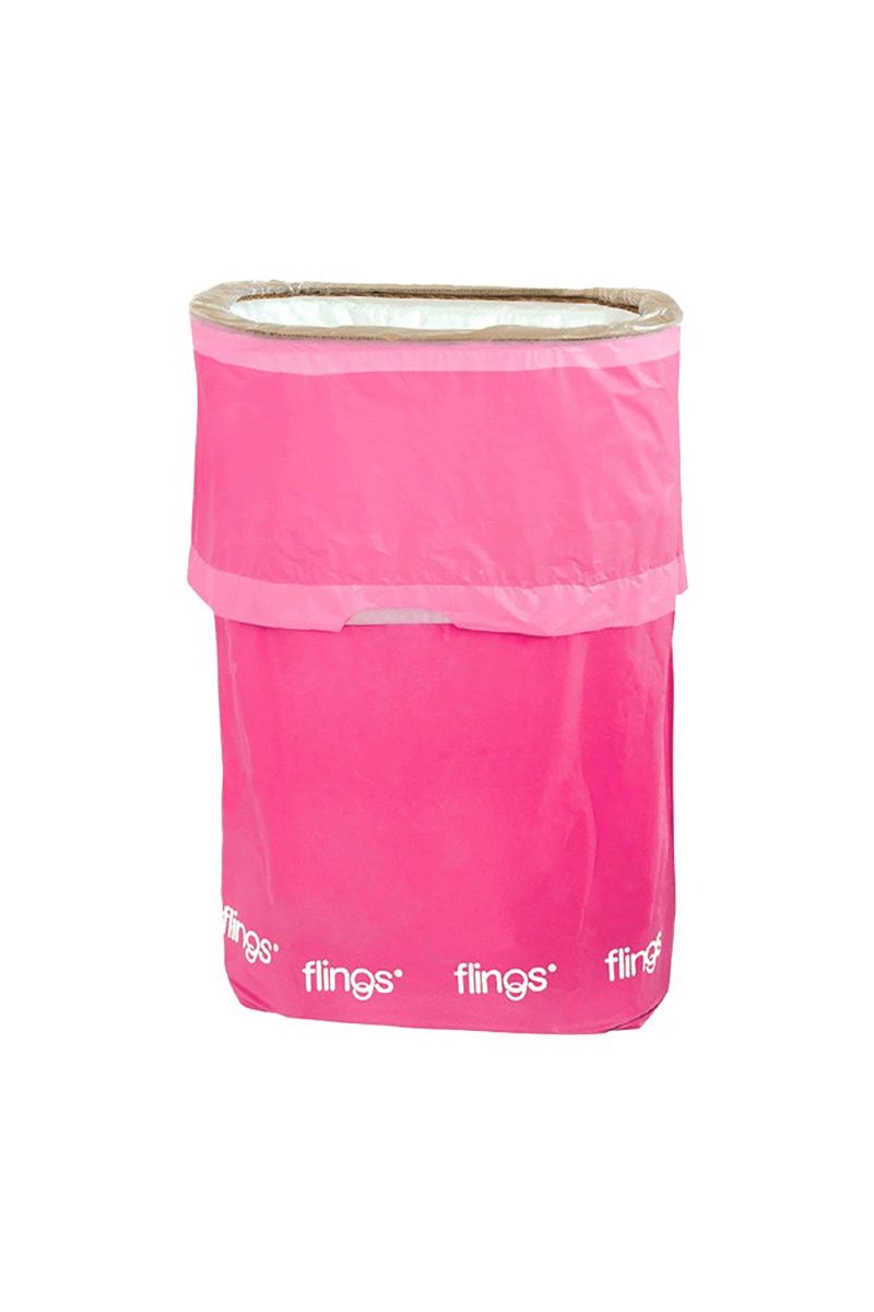 Bright Pink Pop Up Trash Can – 13 GAL