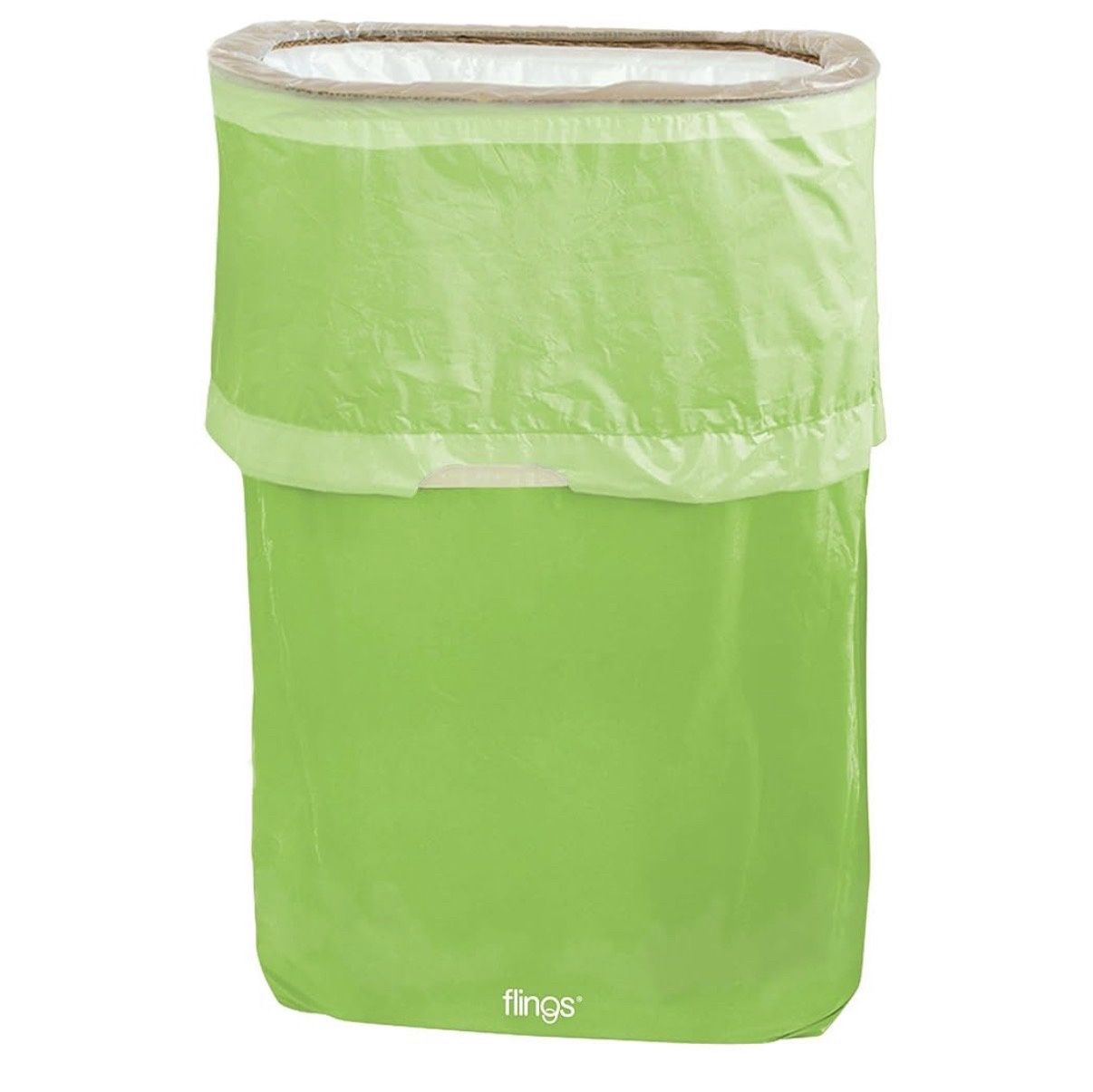 Amscan Flings Kiwi Trash &amp; Recycling Bins - 13-Gallon (1 Pc.)