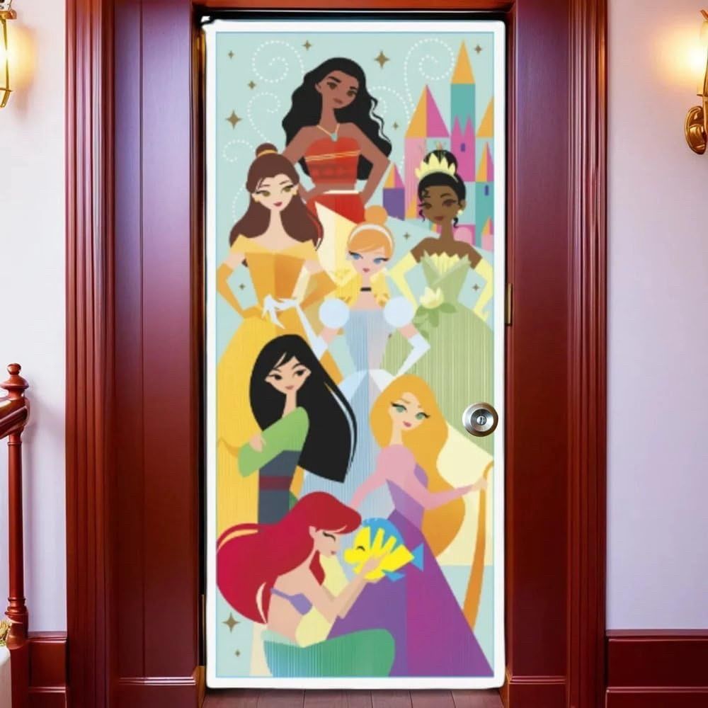 DISNEY PRINCESS DOOR POSTER 27X60