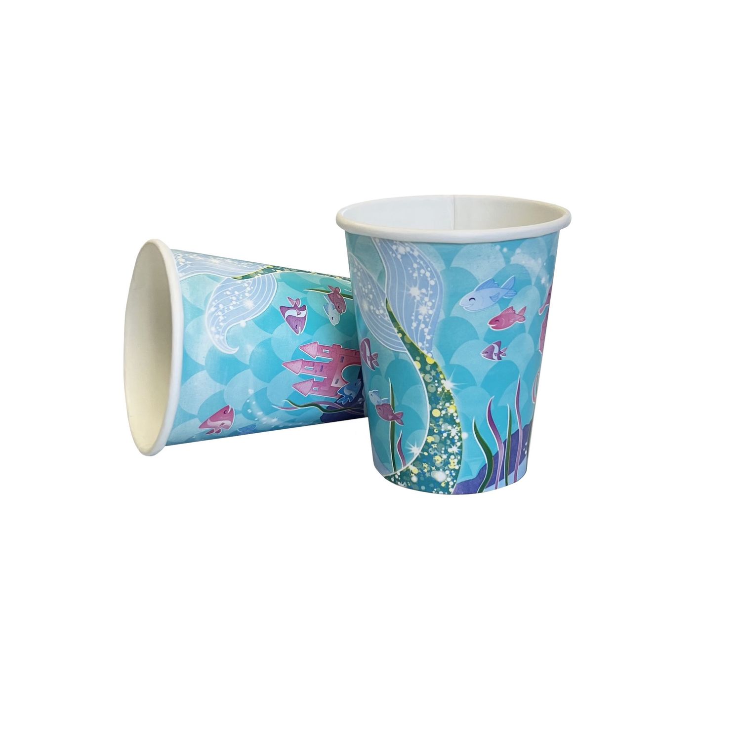 8 MERMAID 9OZ PAPER CUPS