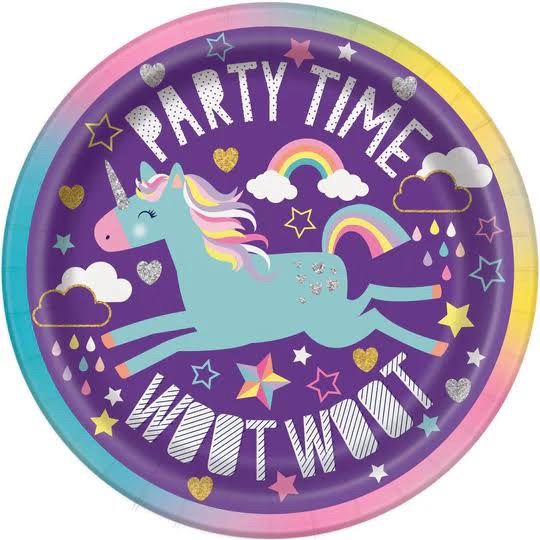 8 UNICORN 7&quot; PLATES